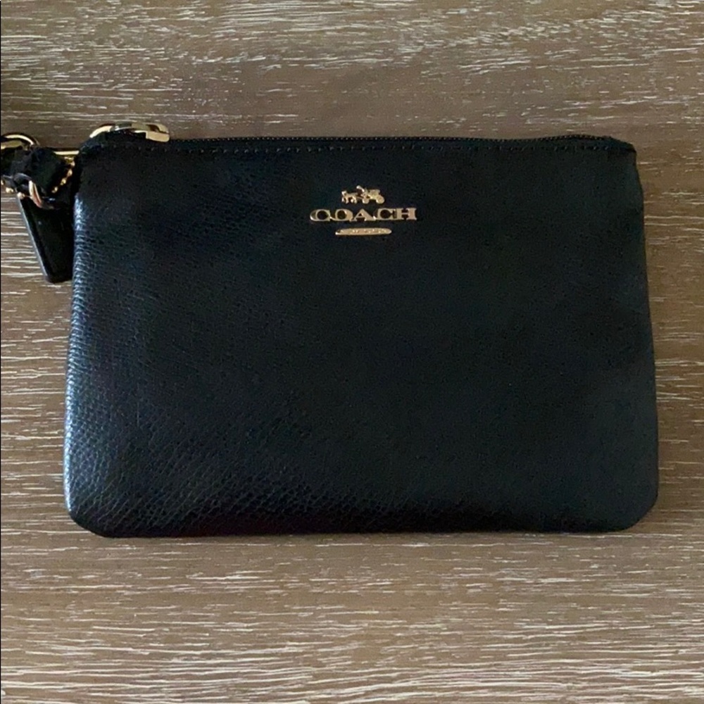 Coach Crossgrain Leather Small Wristlet